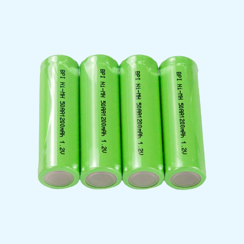 鎳氫電池50AA1200毫安,5號(hào)充電電池,兒童玩具太陽(yáng)能燈智能門(mén)鎖電池廠(chǎng)家